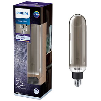 Led filament stav 6,5w e27 grå