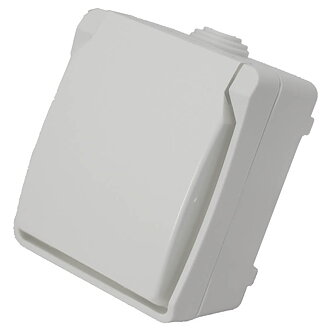 Vägguttag kapslad ip44 1-vägs