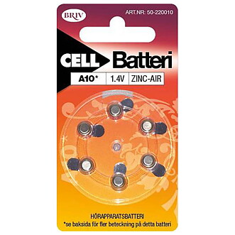 Batteri Knappc.A10 6-pack