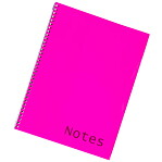 Kollegiebl.A4 pp intense rosa