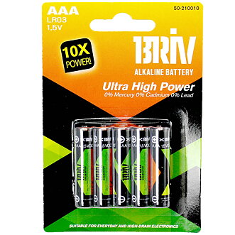 Batterier LR03 AAA 10-pac 1,5v