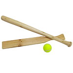 Brännboll 2 slagträ+1 boll