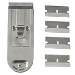 Glashällsskrapa metall +4-blad. 