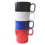 Mugg plast stapelbar 