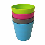 Mugg utan öra,plast 4-pack