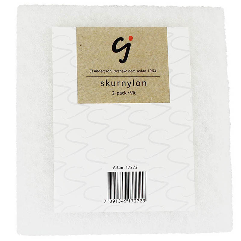 CJ Andersson AB - Skurnylon vit 2-pack