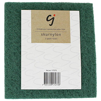 Skurnylon grön 2-pack