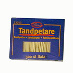 Tandpetare i ask