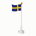 Bordsflagga sverige, trä