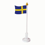 Bordsflagga sverige, trä