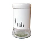 Kaffeburk, glas, vit 180mm