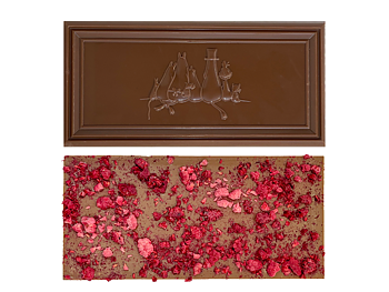 Organic Moomin Chocolate Little My - Ljus choklad 41% med hallon