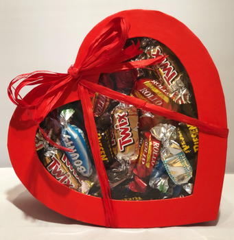CHOKLADBUDET - Hjärta fyllt med 400 gram choklad