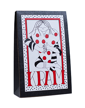 Presentask med ekologiska chokladbräck - 'Kram' Röd