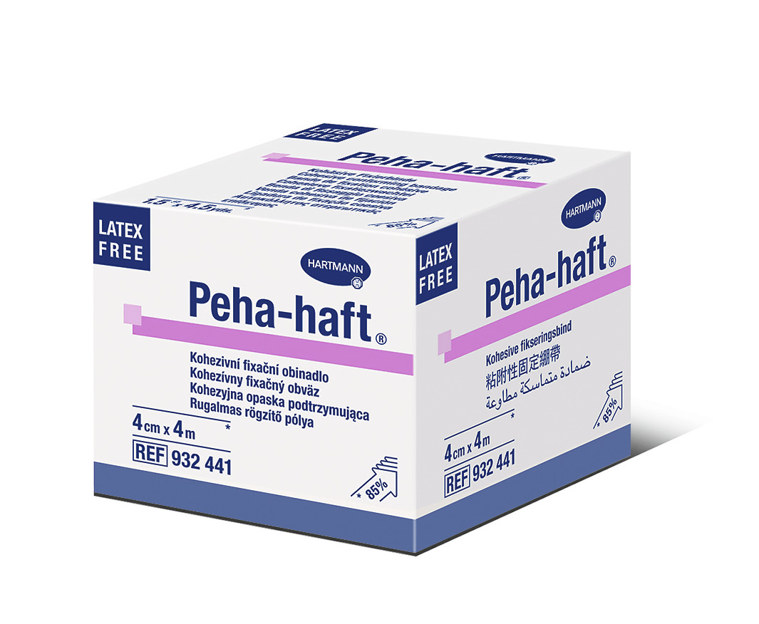 Peha-Haft Fixeringsbinda, latexfri 4 cm x 4 m
