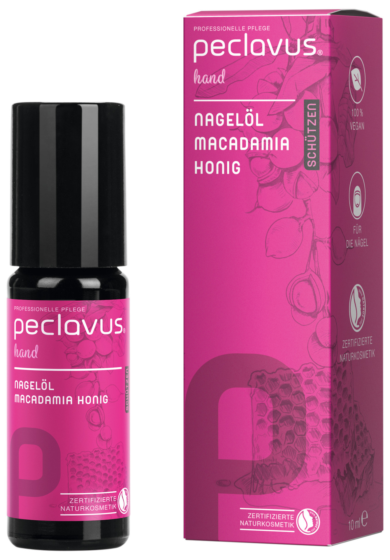peclavus® hand Nagelolja, Macadamia-Honung | Skyddande (10 ml) - 4