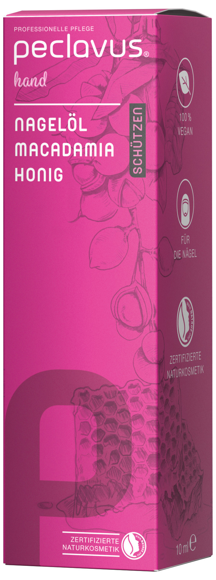 peclavus® hand Nagelolja, Macadamia-Honung | Skyddande (10 ml) - 5