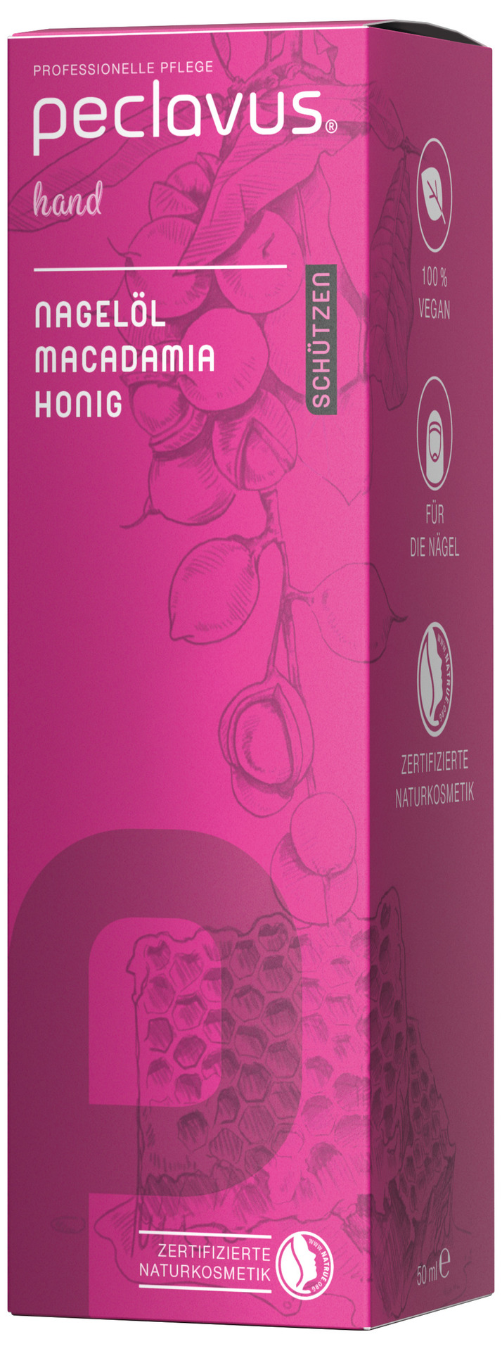 peclavus® hand Nagelolja, Macadamia-Honung | Skyddande (50 ml) - 3
