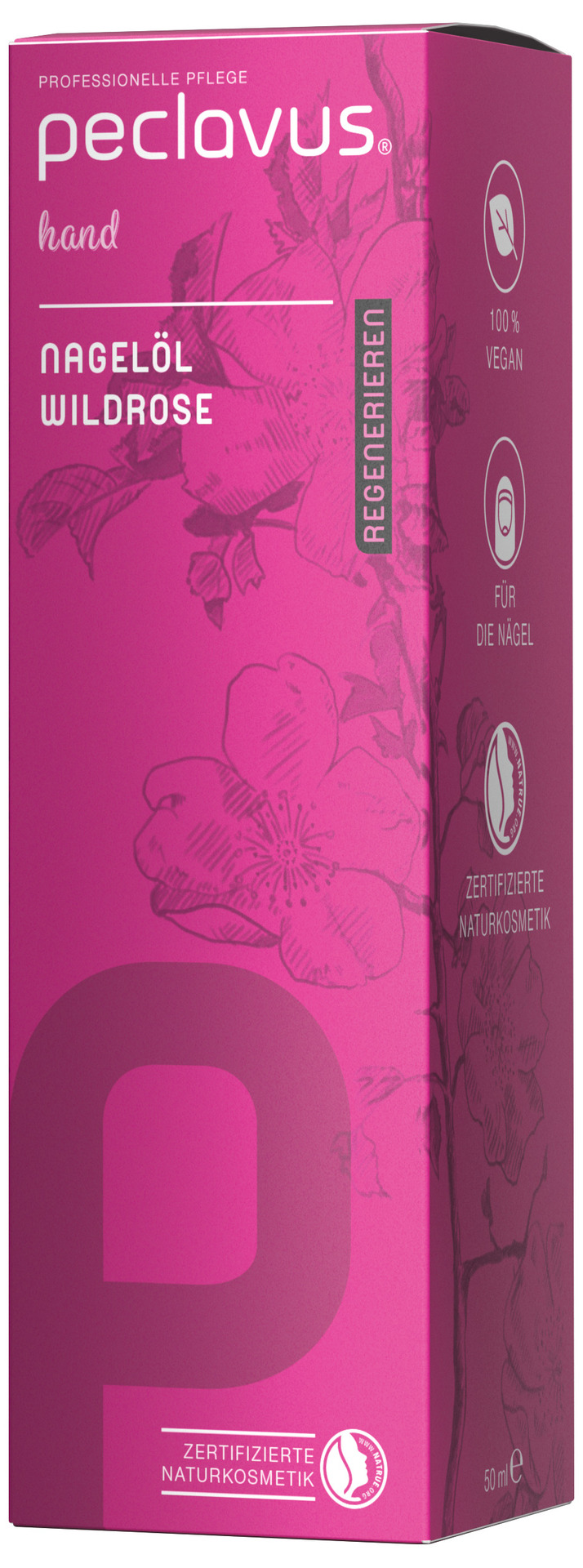 peclavus® hand Nagelolja, Wild Rose | Regenererande (50 ml) - 3