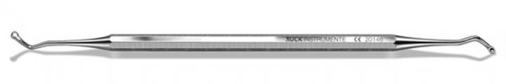 RUCK® INSTRUMENT Pedikyrsked böjd dubbelsidig, 17 cm