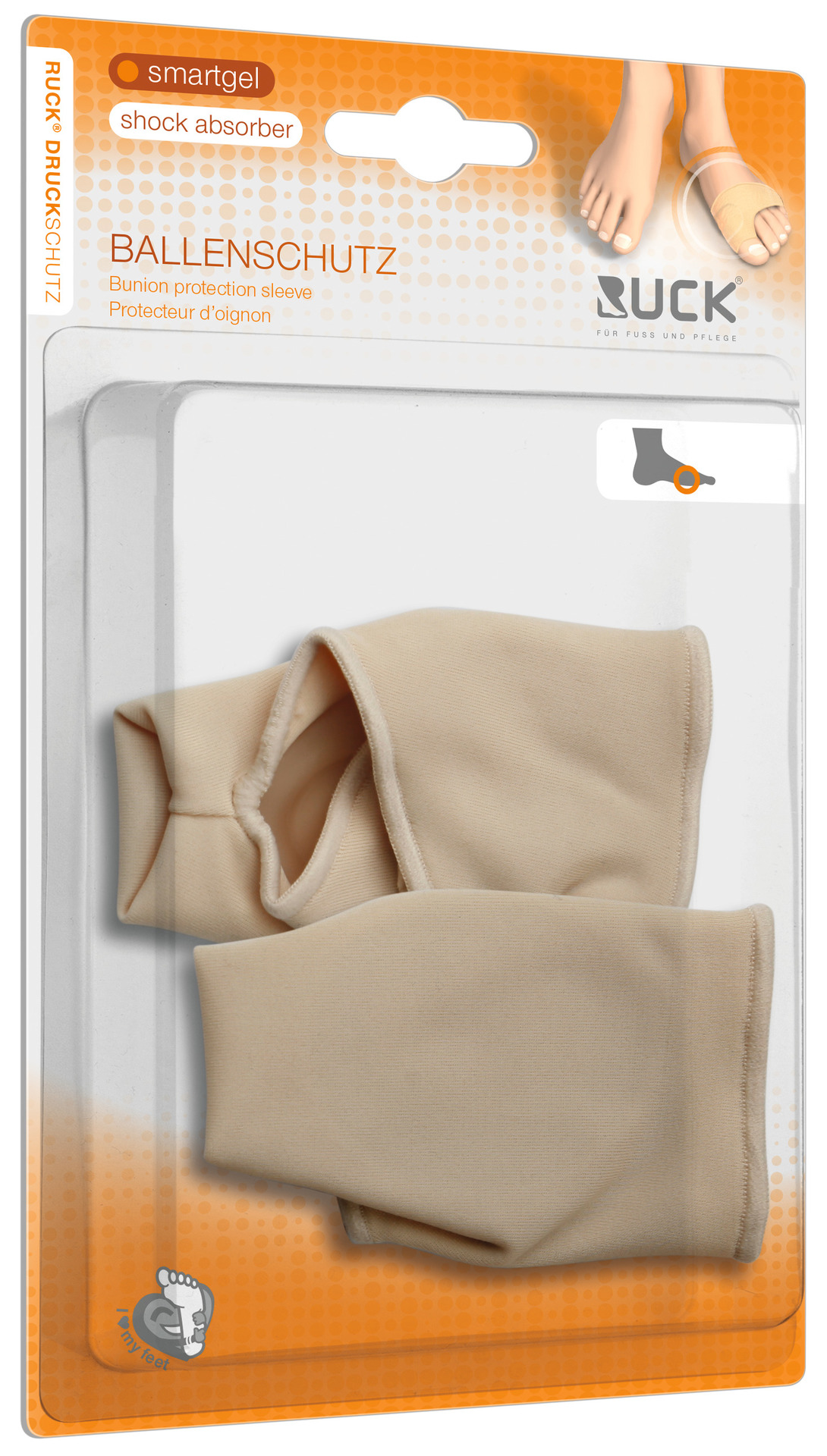 RUCK® AVLASTNING Smartgel, Hallux-Valgus skydd, 2 st (storlek L/XL)