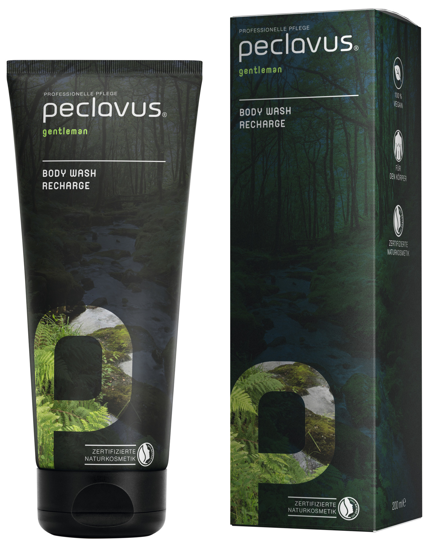peclavus® gentleman Body Wash Recharge, 200 ml - 2