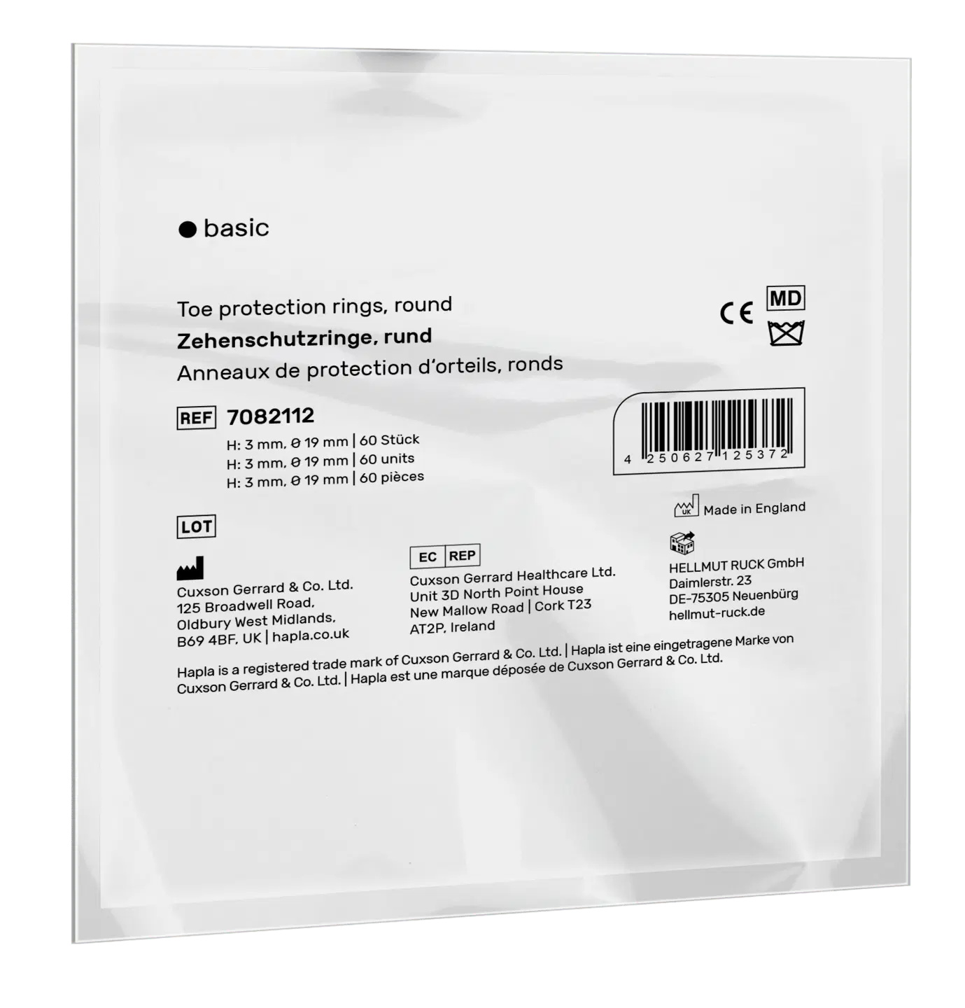 RUCK® AVLASTNING Basic Filtring liten, höjd 3 mm, Ø19 mm, 60 st - 2