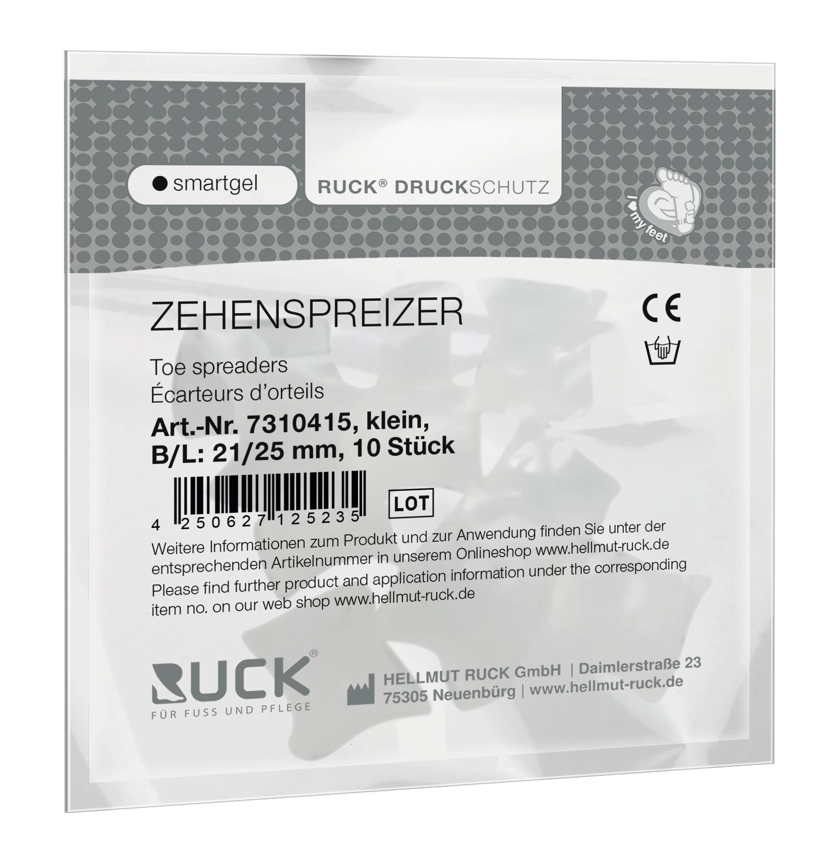 RUCK® AVLASTNING Smartgel, Tåspridare, liten, 10  st