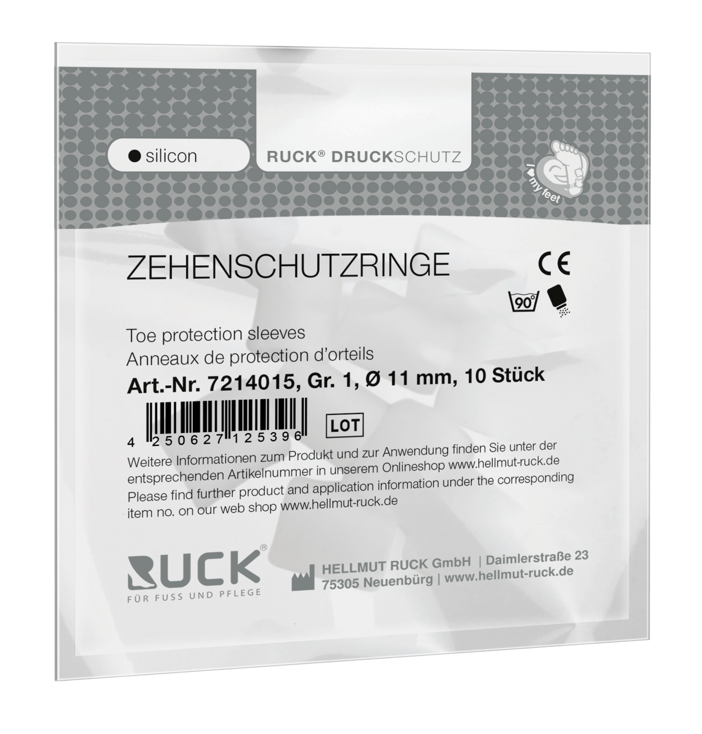 RUCK® AVLASTNING Silikon, Tåring, storlek 1 (Ø 11 mm), 10 st