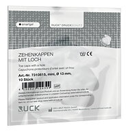 RUCK® AVLASTNING Smartgel, Tåhätta med ventilationshål, mini, 13 mm, 10 st