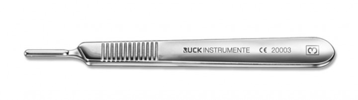 RUCK® INSTRUMENT Skalpell-skaft Nr. 3 12,5 cm, för blad BB510 - BB515