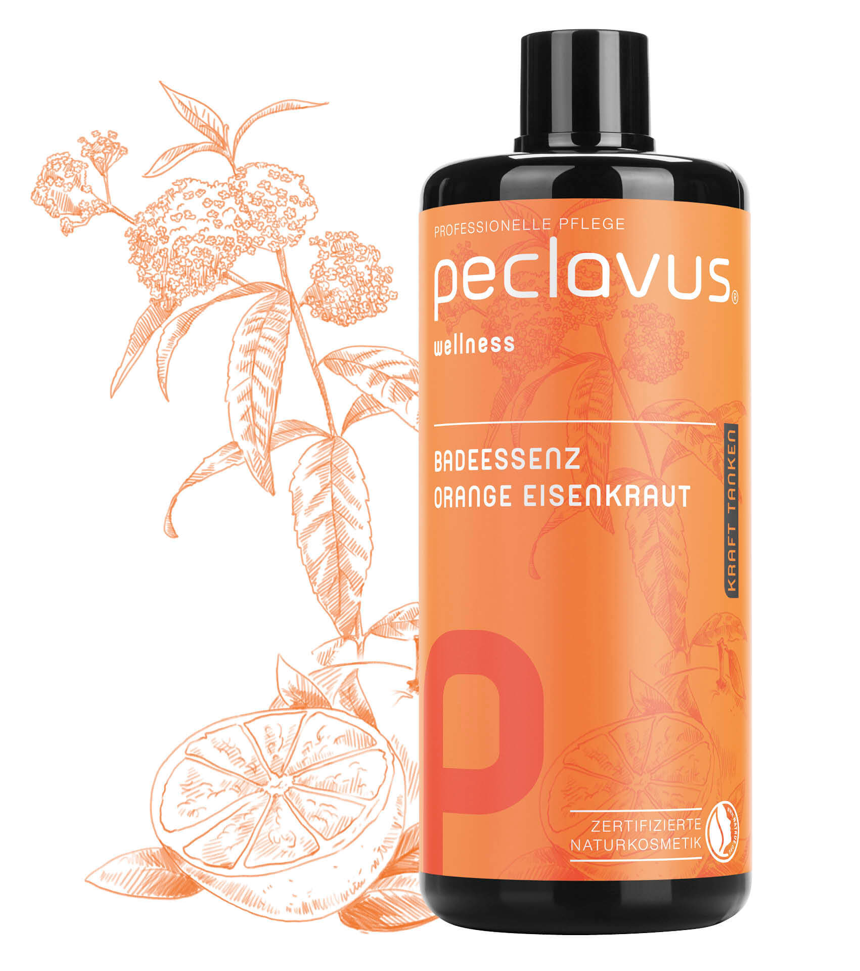 peclavus® wellness Badessens Apelsin-Verbena | Hämta kraft (500 ml)