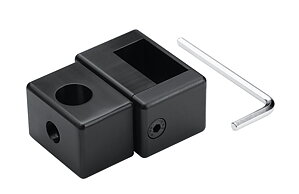 Lamp- och dispenserfäste, svart (för RUCK® Clax Mobil)