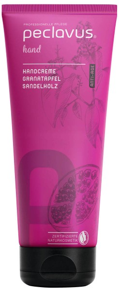 peclavus® hand Handkräm Granatäpple-Sandelträ | Anti-Age (200 ml)