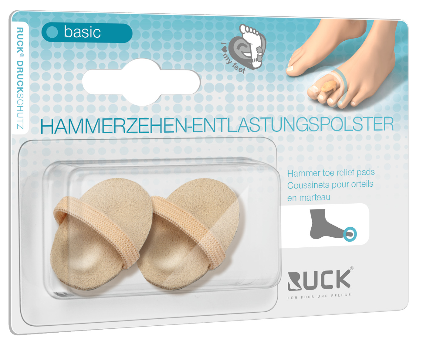 RUCK® AVLASTNING Basic Hammartå Avlastningsdyna, 2 st