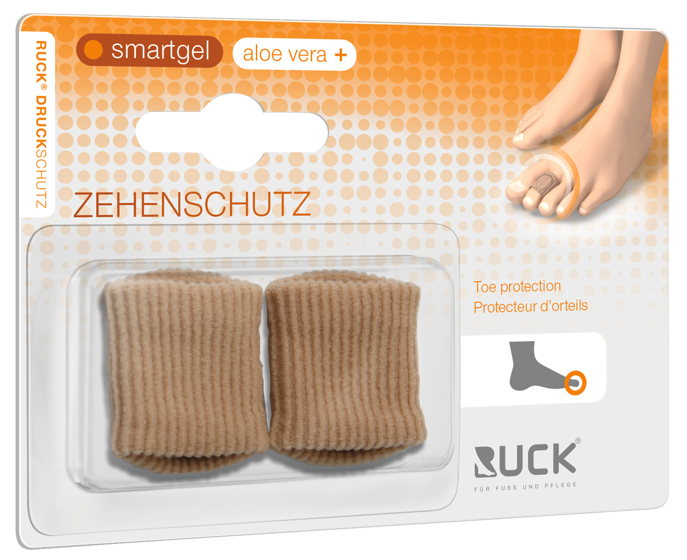 RUCK® AVLASTNING Smartgel, Tåkudde, stor, 2 st
