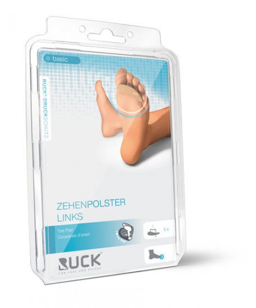RUCK® AVLASTNING Basic Tå-polster, vänster, Storlek 1