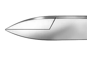 RUCK® INSTRUMENT Hörntång med kompakt och smal spets (11,5 cm)