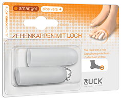 RUCK® AVLASTNING Smartgel, Tåhätta med ventilationshål, mini, 13 mm, 2 st