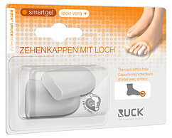 RUCK® AVLASTNING Smartgel, Tåhätta med ventilationshål, stor, 20 mm, 2 st