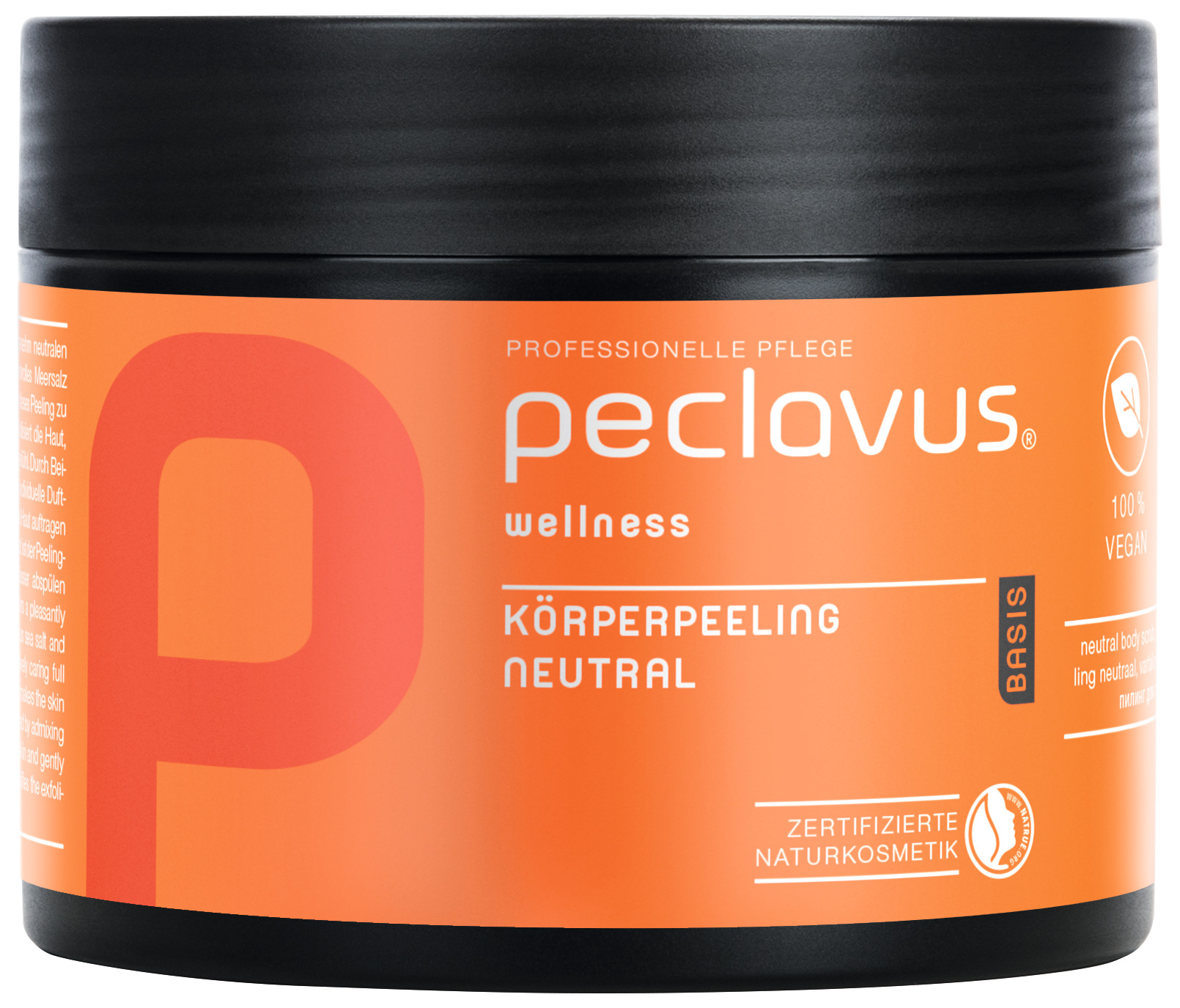 peclavus® wellness Kroppspeeling Neutral | Basis (500 ml)