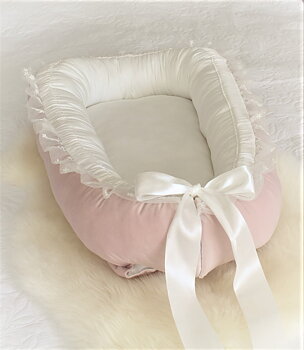 Babynest Bella ljusrosa design 503