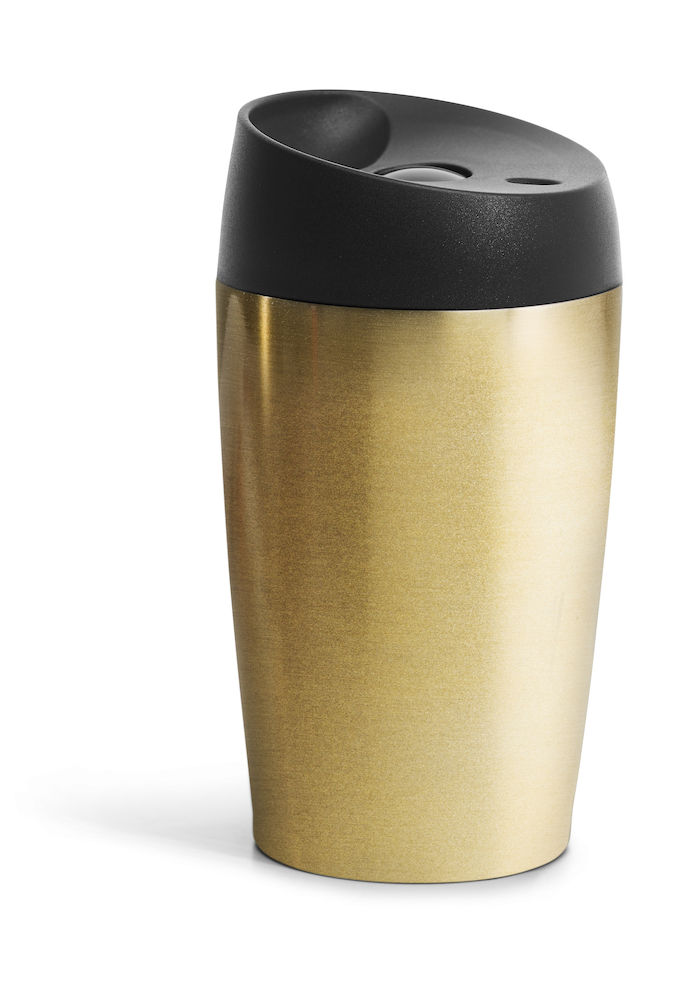 Bilmugg - Coffee hug in a mug - svart/silver/guld - 2 storlekar  - 3