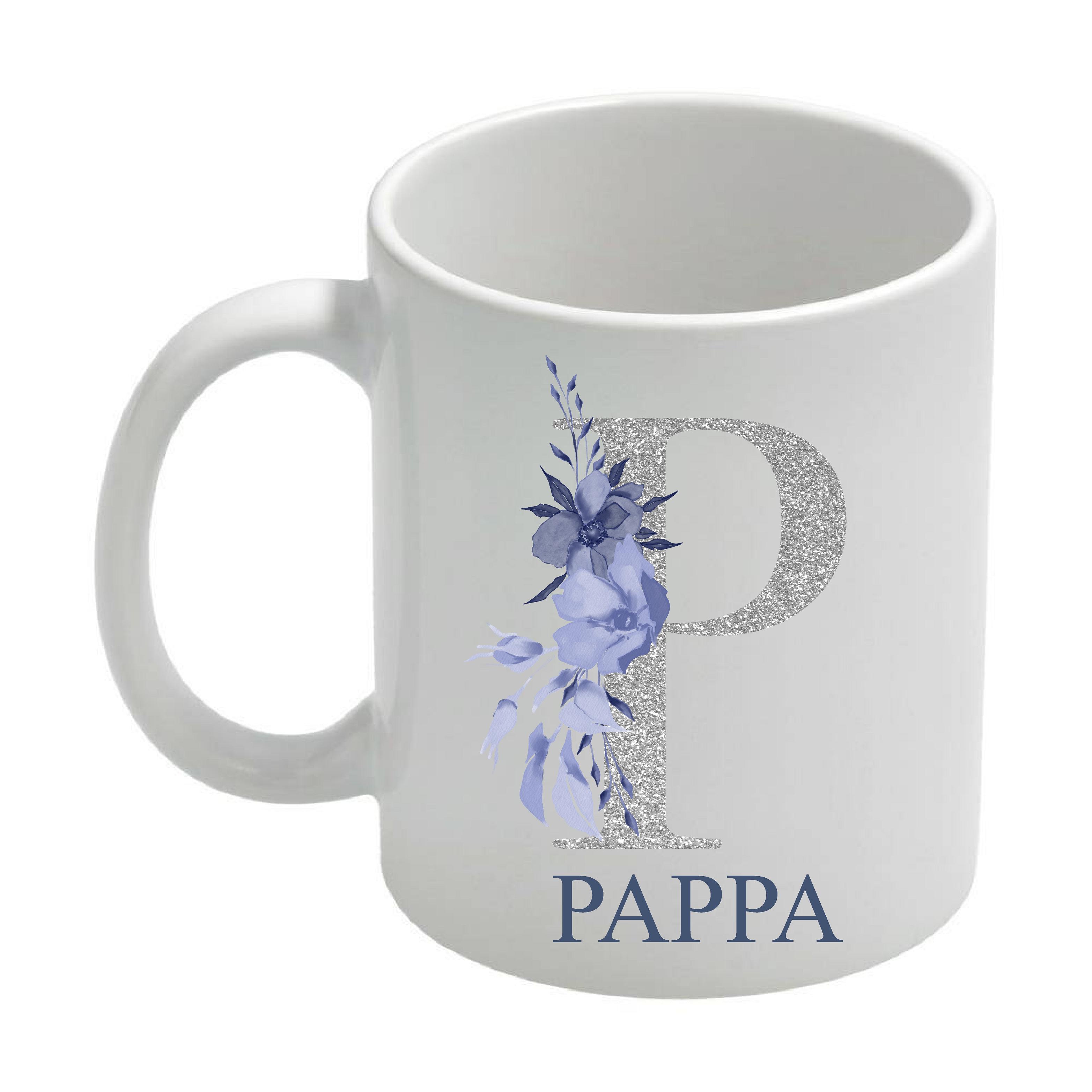 Mugg - Fars dag - Bokstav navy blue