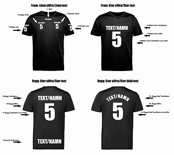 6: Tryckdekal SPORT siffra/text