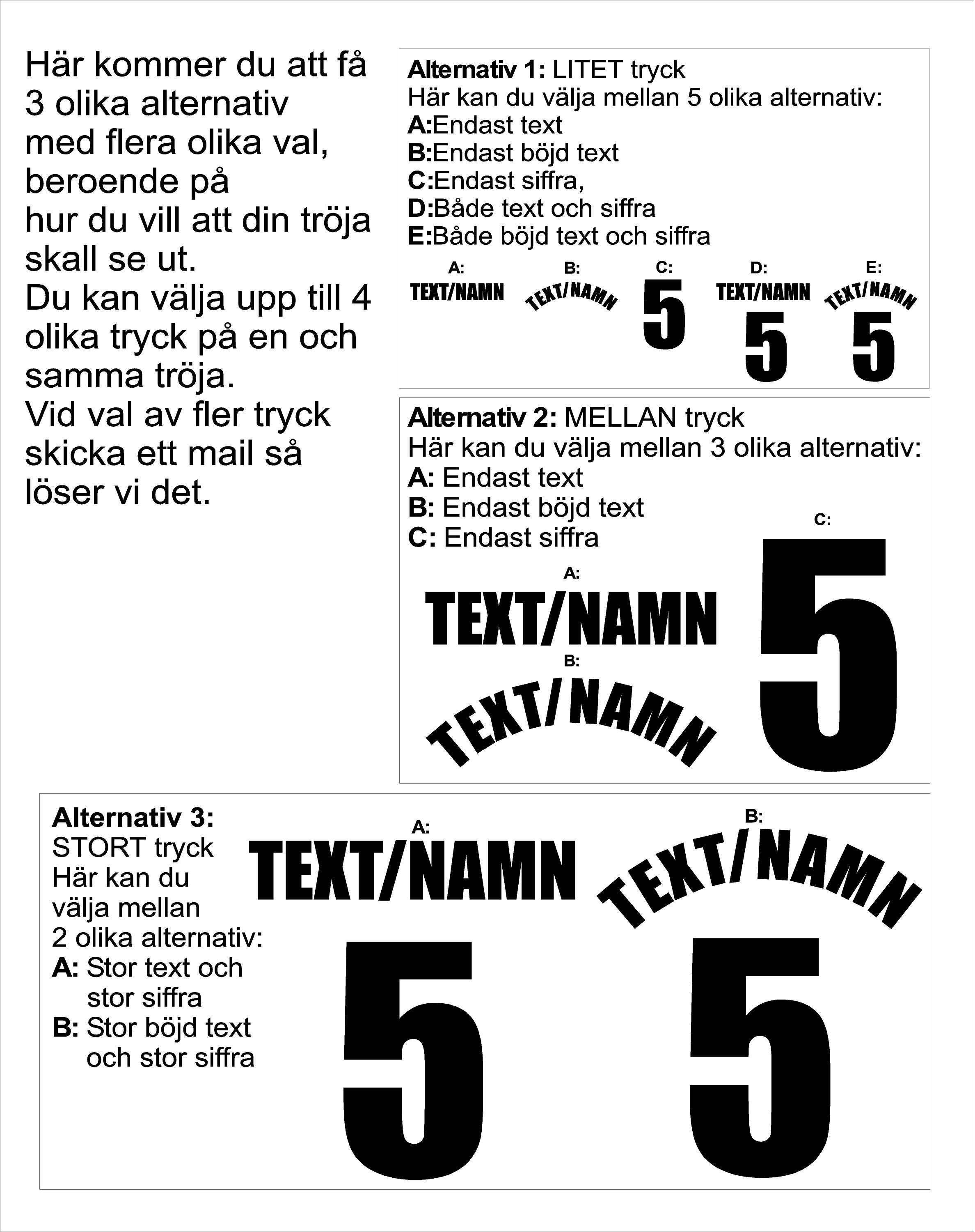 6: Tryckdekal SPORT siffra/text - 2
