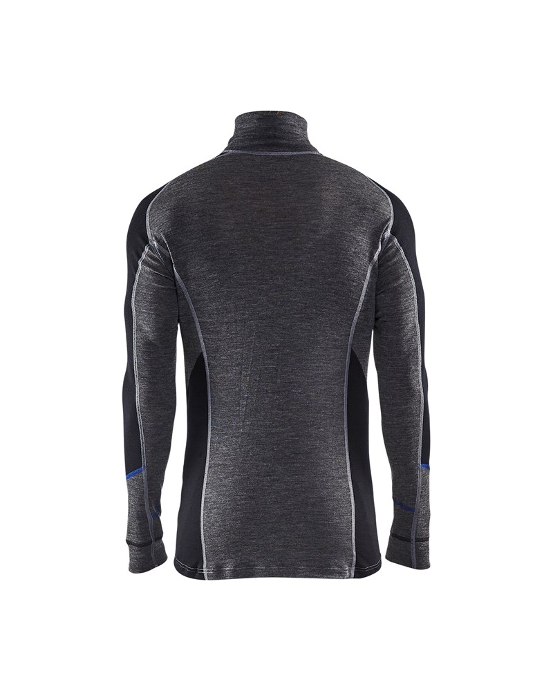 WARM tröja halvzip 100% Merinoull - 4899 - 2