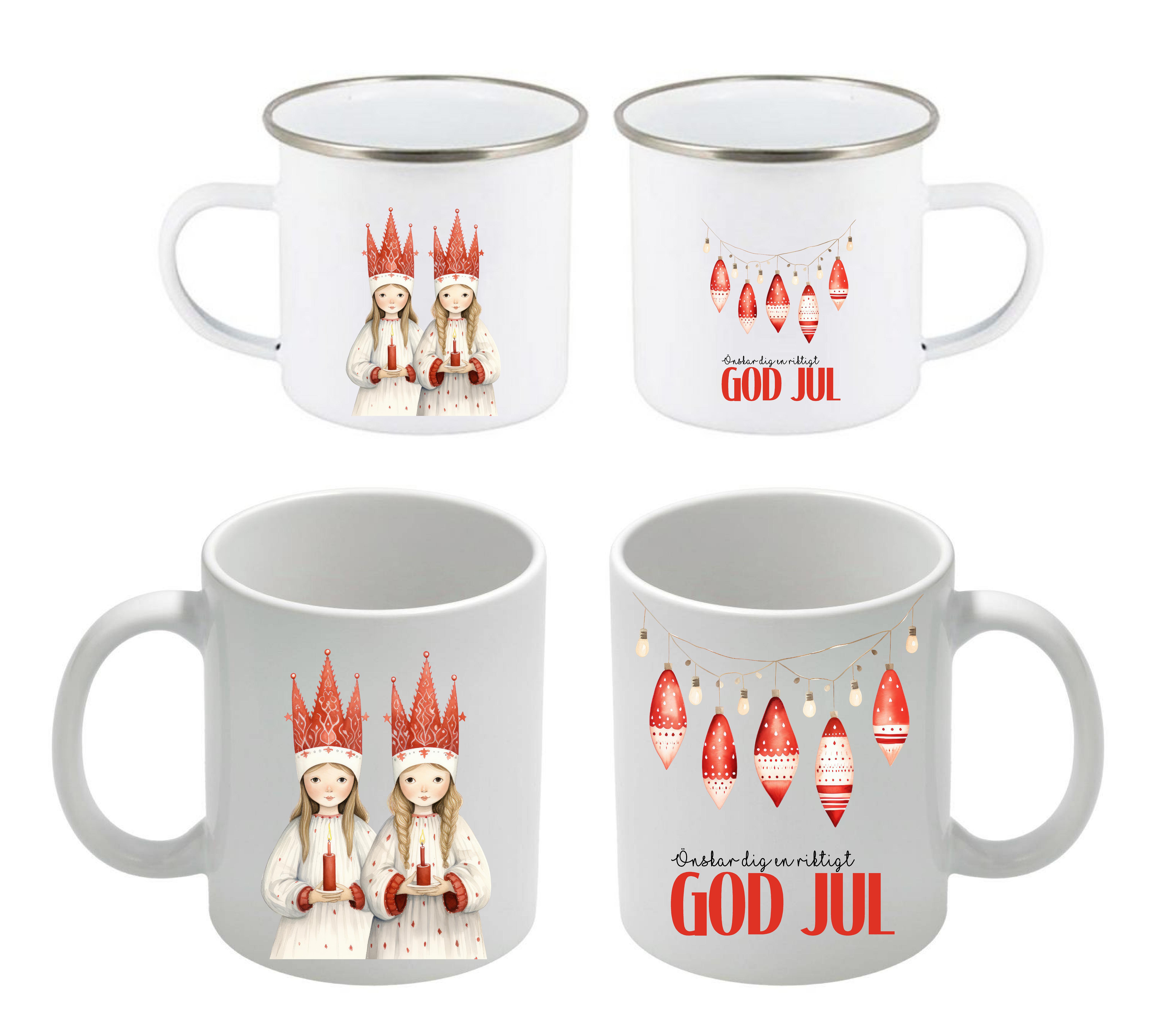 Mugg - Jul - Julkulor tärnor - 2