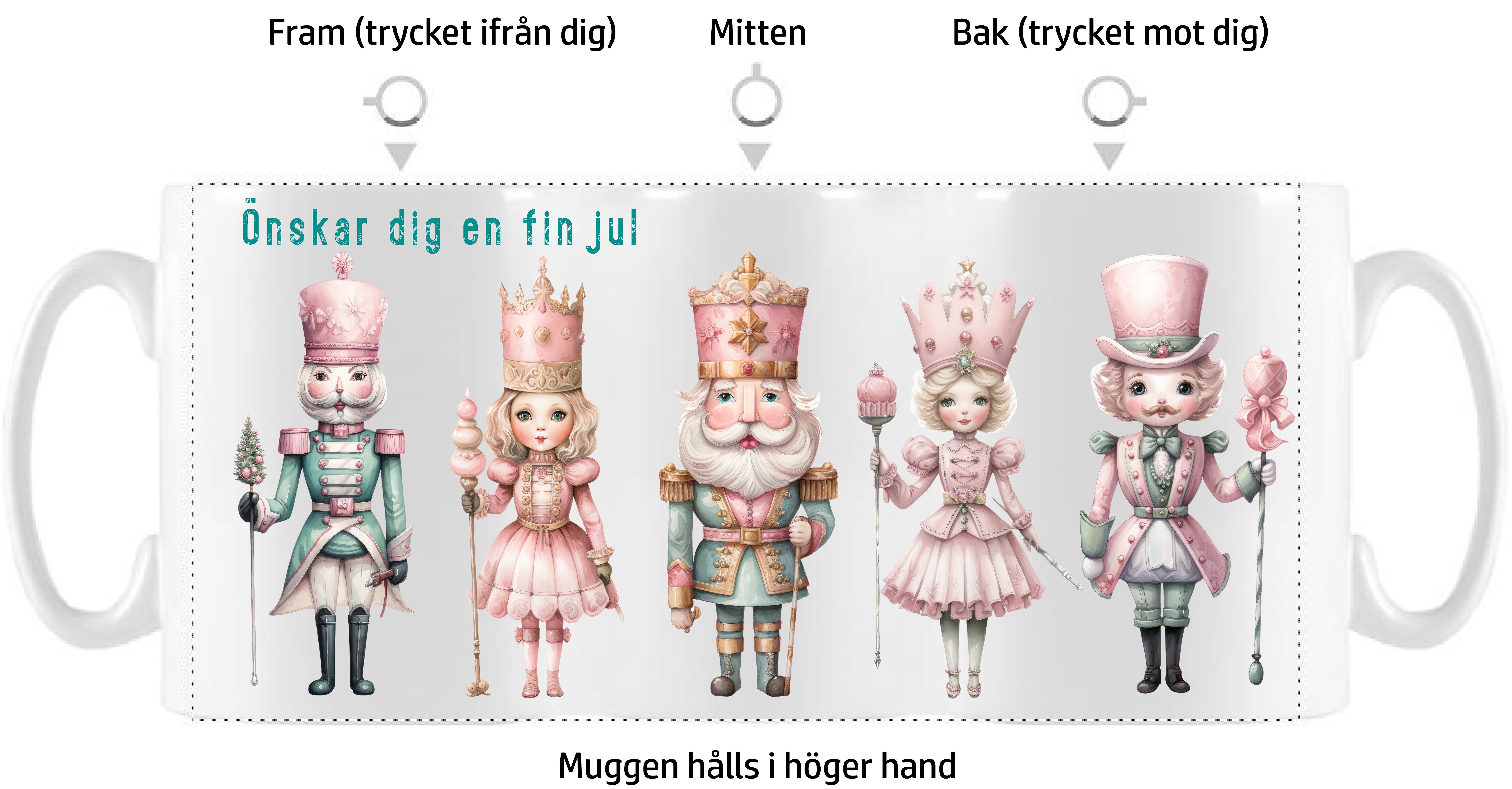 Mugg - Jul - Nötknäpparen Pastell Pojke - 2 motiv - 2