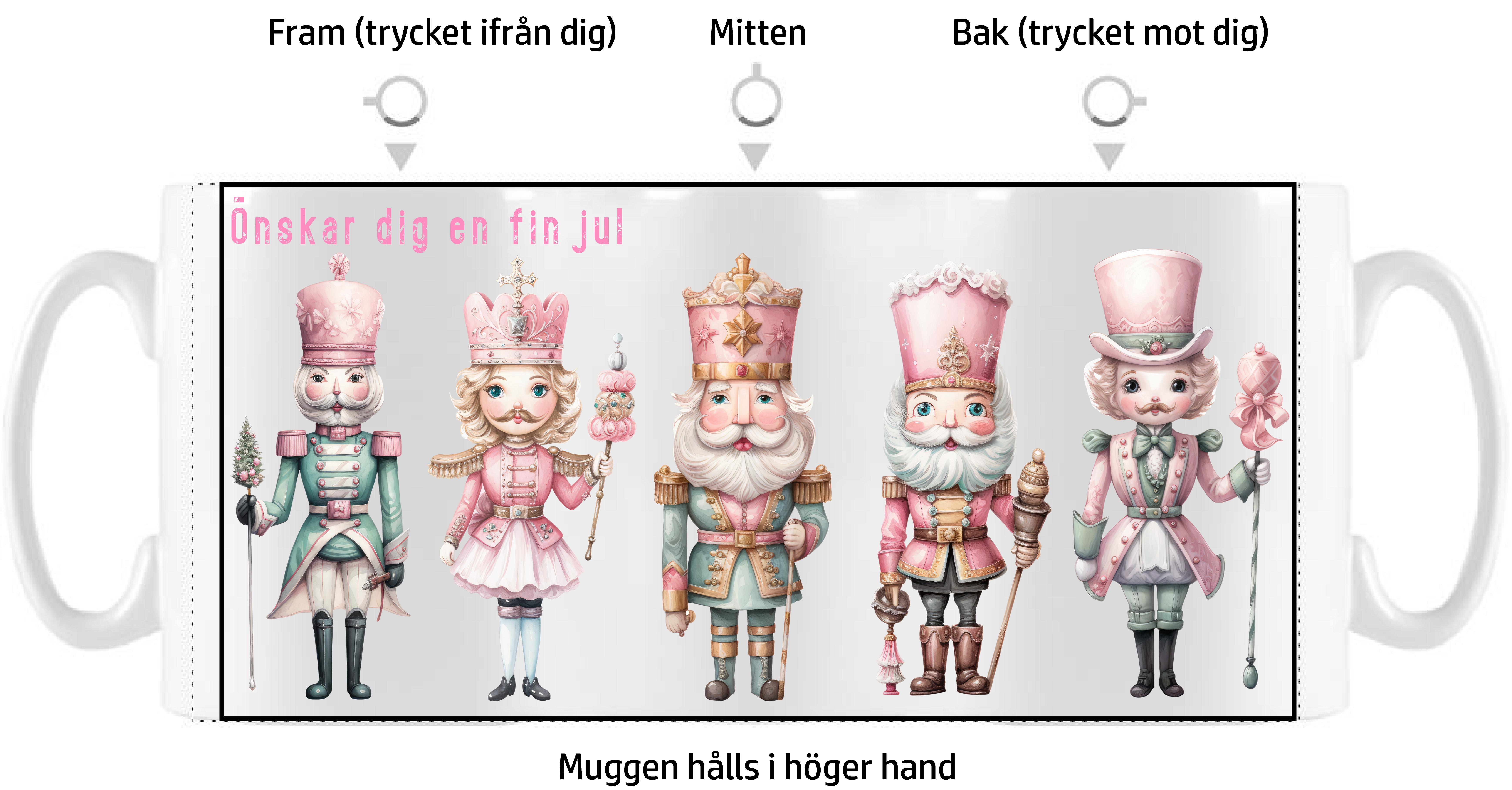 Mugg - Jul - Nötknäpparen Pastell Pojke - 2 motiv